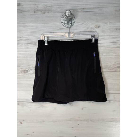 Tek Gear Skort Womens Small Black 2-in-1 Running Built-In Liner Zipper Pockets - Picture 1 of 9